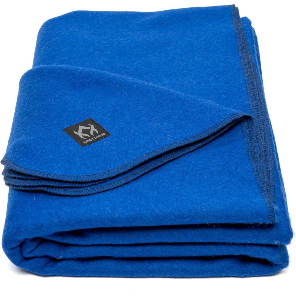 image:imageArcturus Military Wool Blanket  Warm Thick Washable  Great for Outdoors Camping Stadium Blanket Picnics Travel  Car amp Bushcraft Survival KitsRoyal Blue