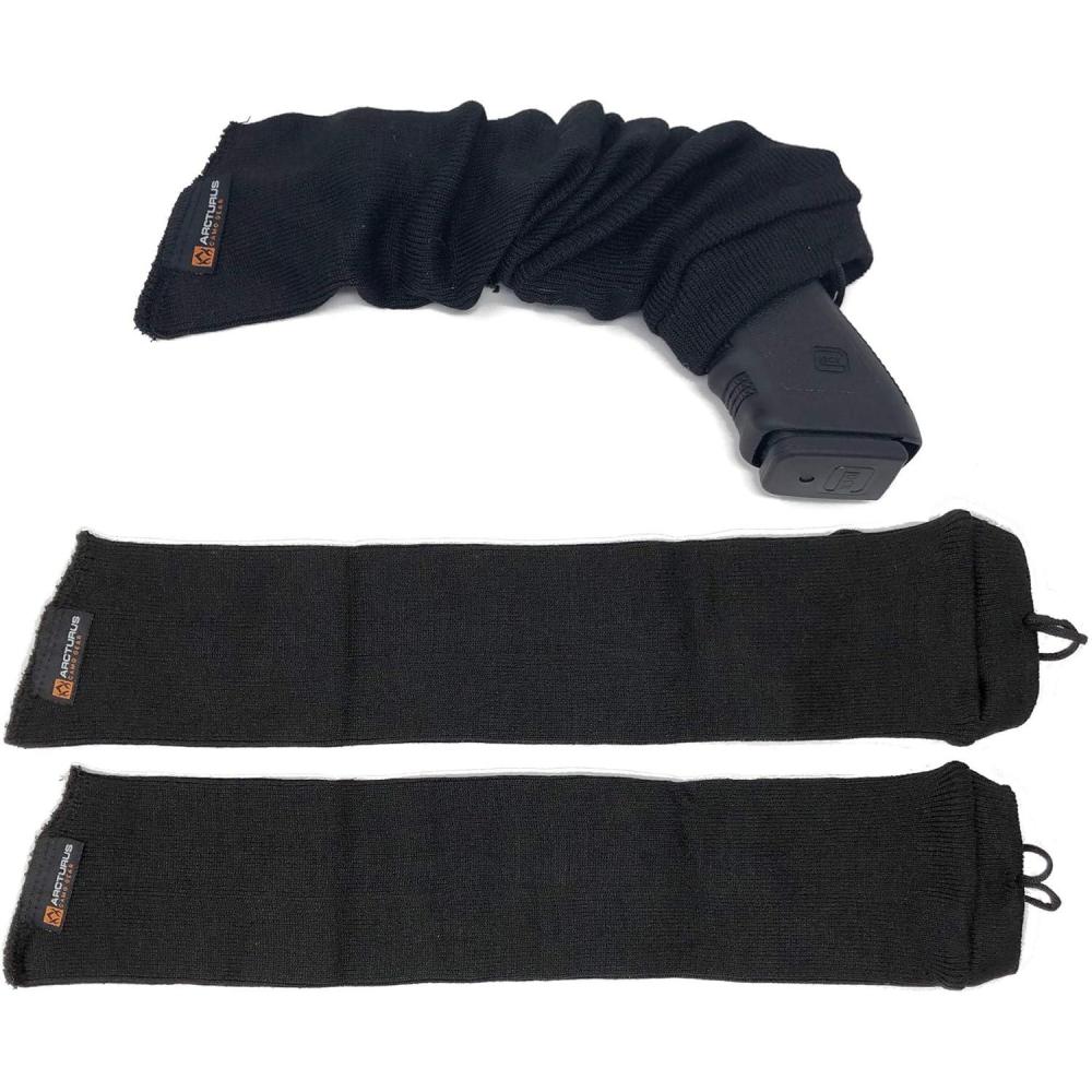 image:imageArcturus SiliconeTreated Handgun Socks  Wide Flexible Design 3 x 16 Easily Fits Your Pistol or RevolverBlack 2Pack