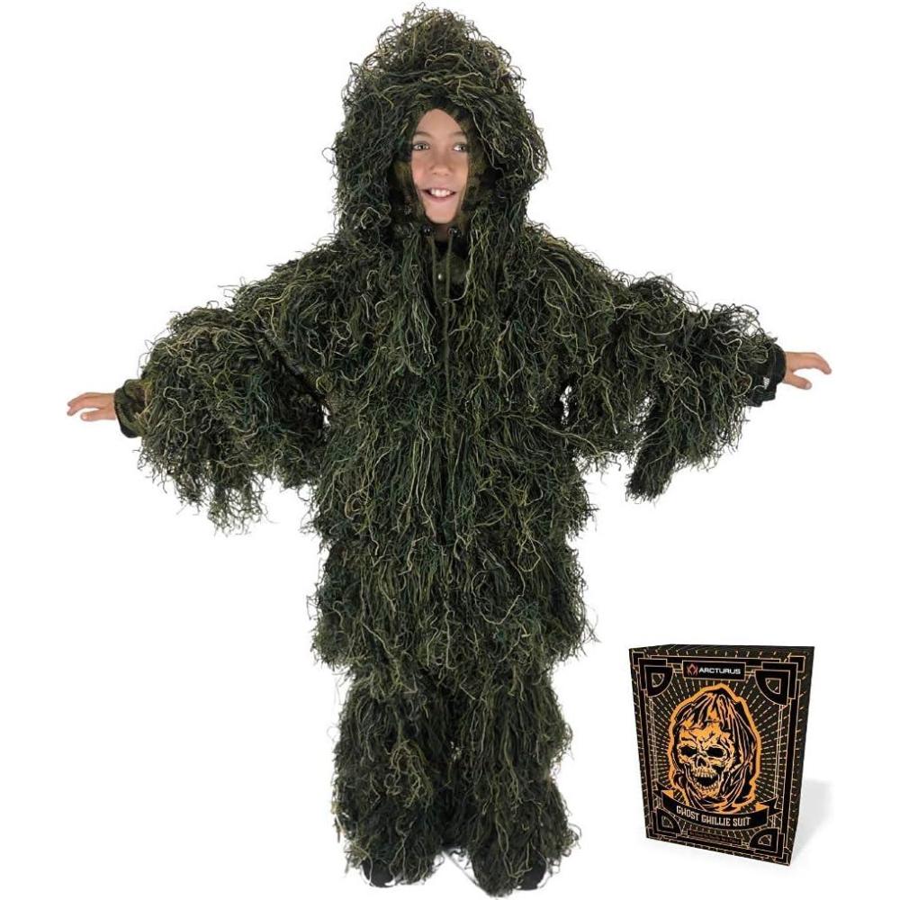 image:imageArcturus UltraLite Youth Ghillie Suit  SuperDense DoubleStitched Design  Advanced 3D Hunting or Airsoft Gear for Kids
