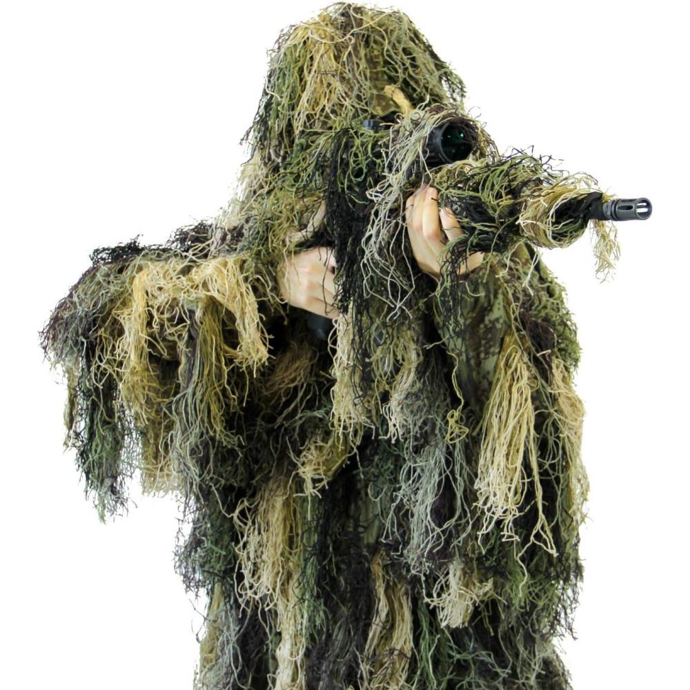 image:imageArcturus Warrior Ghillie Suit  Camouflage Hunting Suit for Men Military Hunters Snipers amp AirsoftWoodland