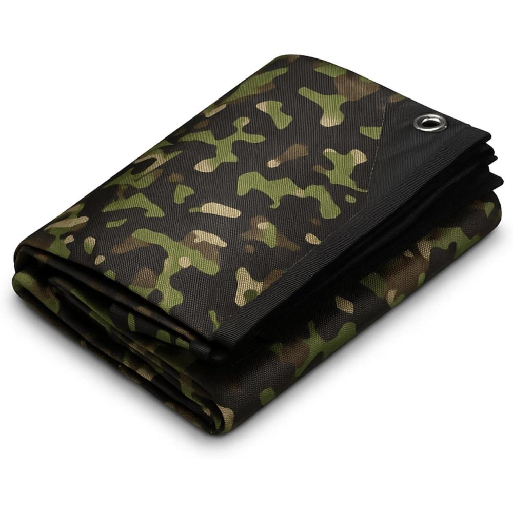 image:imageArcturus XL Survival Tarp  Insulated Reflective Thermal Camping Tarp  85 x 12 Desert TanWoodland Camo