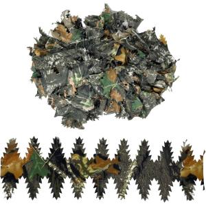 Arcturus 3D Loose Leaf Bundle – 50 Laser-Cut Leaf Strips for 3D Camouflage | Great for Hunting Blinds, Rifle Wraps & DIY Ghillie Suits(All-Season Hardwood)