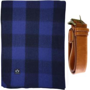 Arcturus Blue Buffalo Wool Blanket and Carry Straps Bundle