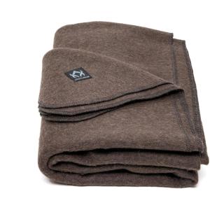 Arcturus Military Wool Blanket – Warm, Thick, Washable – Great for Outdoors, Camping, Stadium Blanket, Picnics, Travel – Car & Bushcraft Survival Kits(Chocolate)