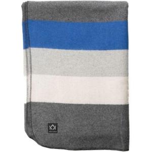 Arcturus Rainier Wool Blanket – 4.5lbs Warm, Heavy, Washable, Large | Great for Camping, Outdoors, Survival & Emergency Kits (Fort Vancouver)(Blue White Gray)