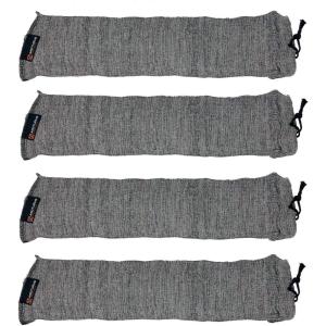 Arcturus Silicone-Treated Handgun Socks – Wide, Flexible Design (3″ x 16″) Easily Fits Your Pistol or Revolver.(Gray 4-Pack)