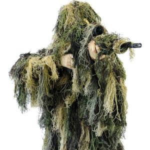 Arcturus Warrior Ghillie Suit – Camouflage Hunting Suit for Men, Military, Hunters, Snipers & Airsoft(Woodland)