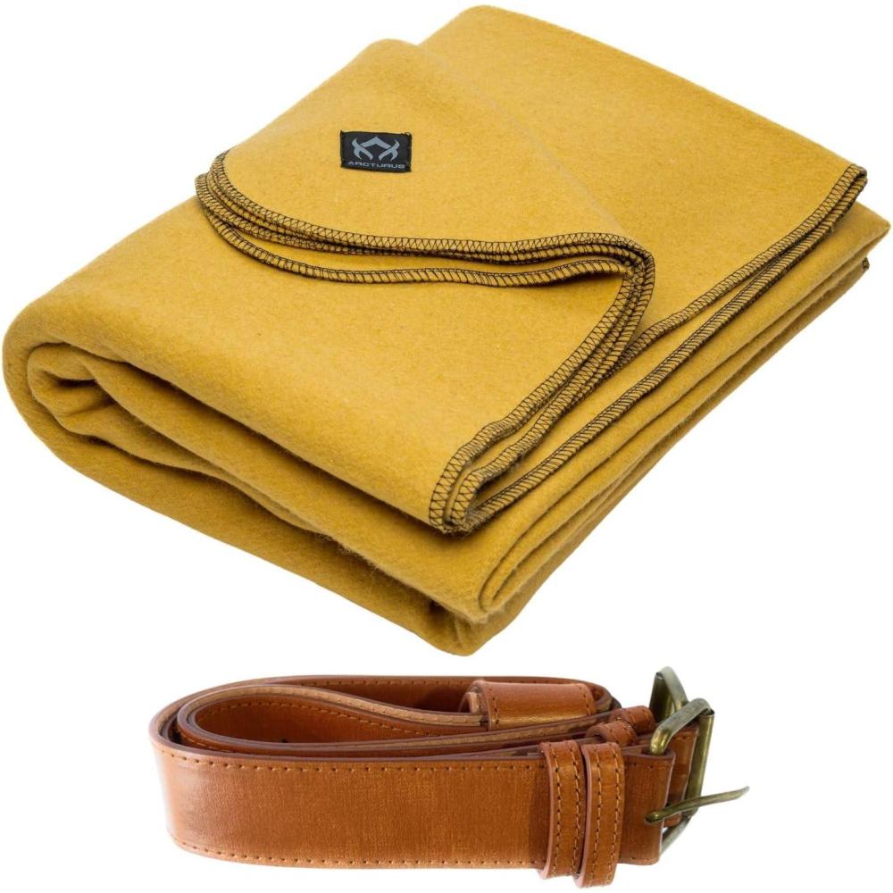 image:imageArcturus Bundle Gold Wool Blanket and Blanket Strap Bundle