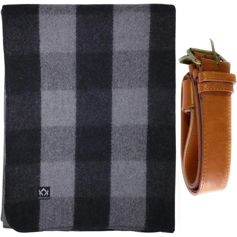 image:imageArcturus Gray Buffalo Wool Blanket and Carry Straps Bundle
