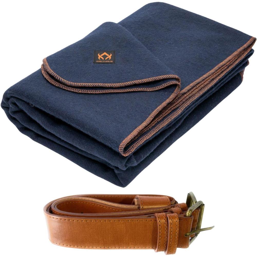 image:imageArcturus Navy Blue Wool Blanket and Carry Straps Bundle