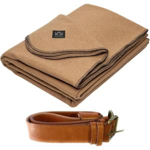 Arcturus Camel Wool Blanket and Carry Straps Bundle